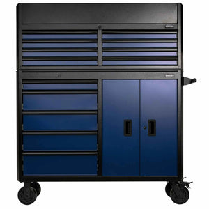BUNKER 13 Drawer Combined Roller Cabinet and Tool Chest 52" Blue