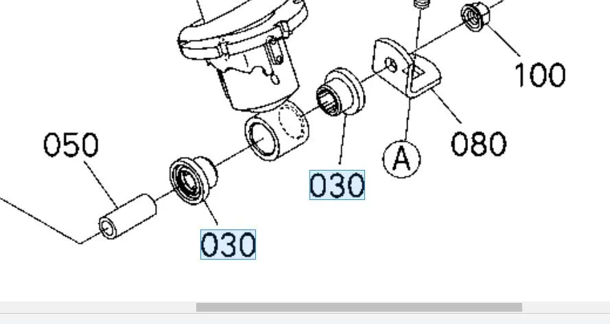 Kubota Bushing (Damper Lower) for front & rear suspension on RTV-X110, RTV-X1140, RTV-X900 - K759117650