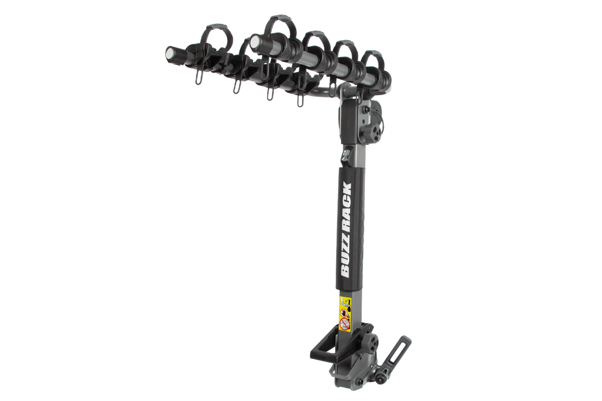Buzzrack Buffalo 4 Bike Rack - Premium Tow Ball Mounted Carrier for 4 Bikes