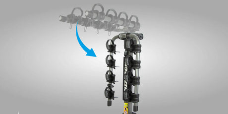Buzzrack Buffalo 4 Bike Rack - Premium Tow Ball Mounted Carrier for 4 Bikes