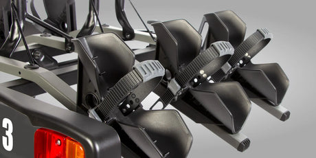 Buzzrack Buzzracer 3 Bike Tow Bar Bike Rack - 3-Bike Capacity - Tilting Design
