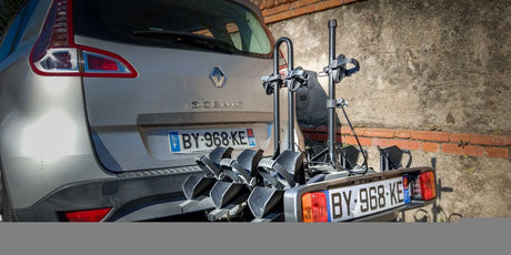 Buzzrack Buzzracer 3 Bike Tow Bar Bike Rack - 3-Bike Capacity - Tilting Design