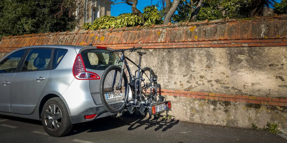 Buzzrack Buzzracer 3 Bike Tow Bar Bike Rack - 3-Bike Capacity - Tilting Design