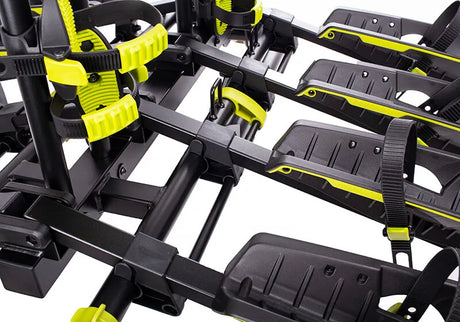 Buzzrack Buzzwing 4 Bike Rack - Tow Ball Mounted Folding Platform Carrier for 4 Bikes