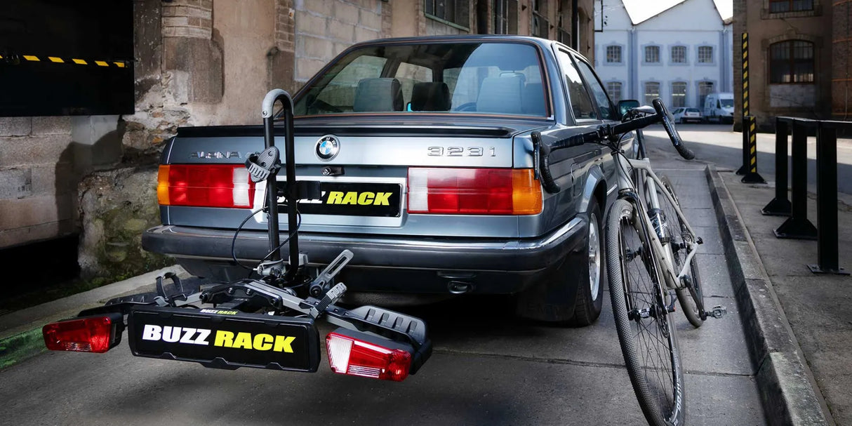 Buzzrack Eazzy 1 Bike Tow Bar Rack - Folding Platform with 13-Pin Plug
