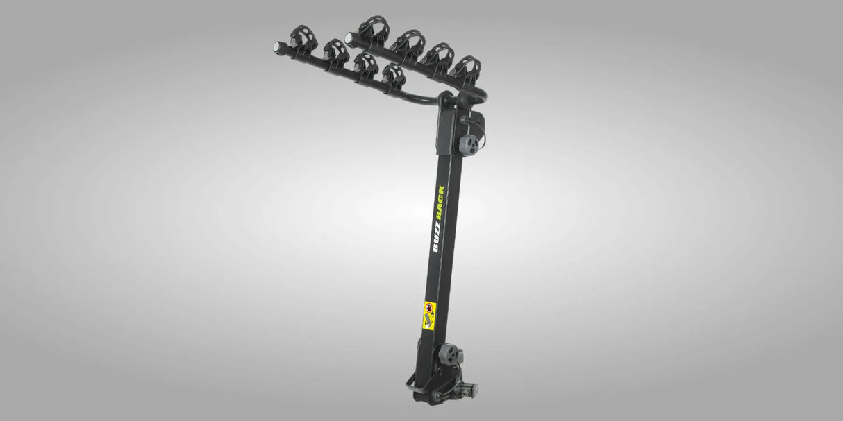 Buzzrack MOOSE 4 Bike Rack - Tow Ball Mounted Hang-On Carrier for 4 Bikes
