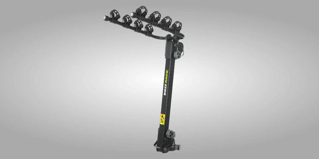 Buzzrack MOOSE 4 Bike Rack - Tow Ball Mounted Hang-On Carrier for 4 Bikes