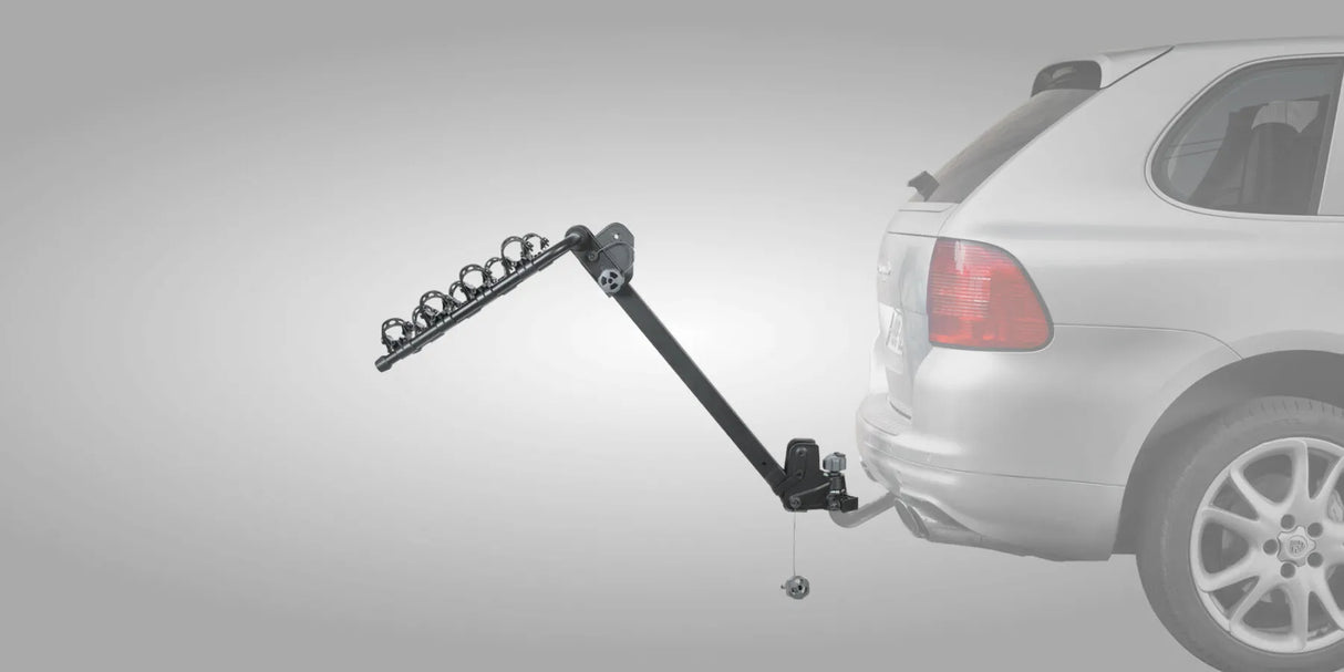Buzzrack MOOSE 4 Bike Rack - Tow Ball Mounted Hang-On Carrier for 4 Bikes
