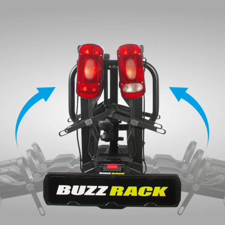 Buzzrack Scorpion Lite 3 Bike Rack - Tow Bar Mount for E-Bikes with 13-Pin Plug
