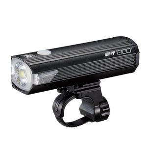 CatEye AMPP 1300 Front Bike Light - 1300 Lumen USB-C Rechargeable with Wide Beam
