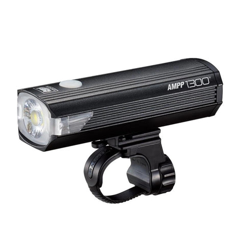CatEye AMPP 1300 Front Bike Light - 1300 Lumen USB-C Rechargeable with Wide Beam