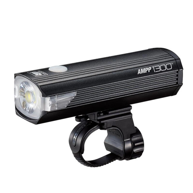 CatEye AMPP 1300 Front Bike Light - 1300 Lumen USB-C Rechargeable with Wide Beam