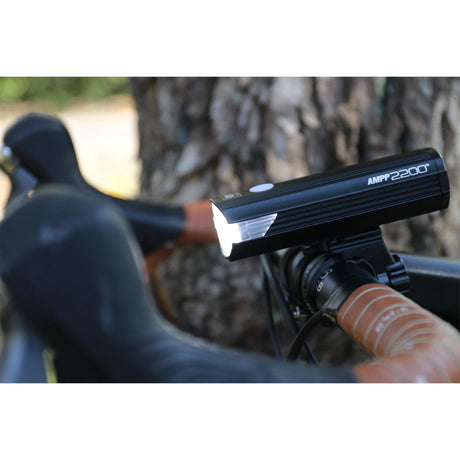CatEye AMPP 2200 Front Bike Light - 2200 Lumen USB-C Rechargeable with Ultra Boost Mode