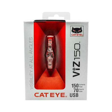 CatEye VIZ 150 Rear Bike Light - 150 Lumen USB-C Rechargeable with Daytime Hyperflash™