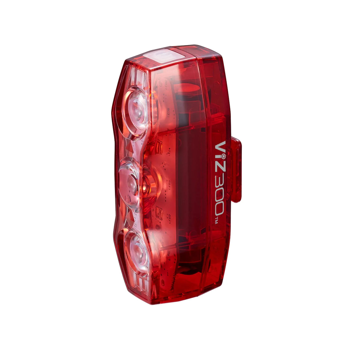CatEye Viz 300 Rear Bike Light - 300 Lumen USB-C Rechargeable with Hyperflash & 300° Visibility