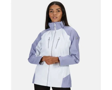 Regatta Women's Calderdale IV Waterproof Hooded Walking Jacket White