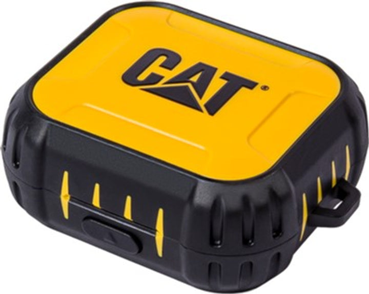 CAT TWS Headphones Black/Yellow - Wireless Bluetooth 5.3, IP55 Dust & Water Resistant