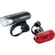 CatEye EL-135 / Omni 5 Bike Light Set - Front & Rear LED Lights | Long Battery Life