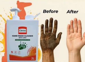 Citrine 2L Heavy Duty Hand Wash Cleaner with Grit - Solvent-Free Industrial Hand Cleaner