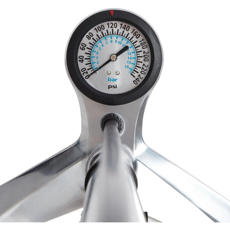 Classictrax Floor Pump QA4417 - High Pressure Bicycle Pump with Gauge & Twin Valve