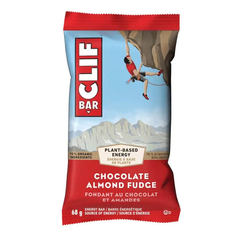 Clif Bar Chocolate Almond Fudge - Energy Bar with Organic Ingredients & Protein