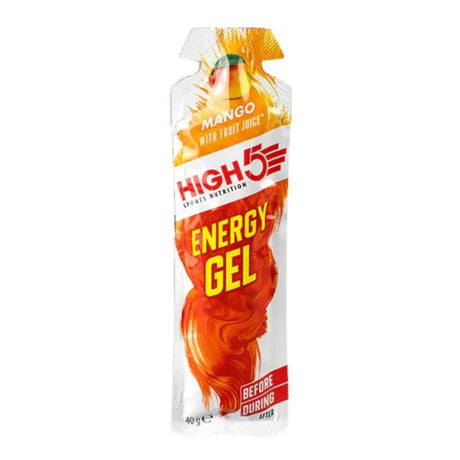 High5 Energy Gels – 23g Carbs, Natural Fruit Juice, Vegan-Friendly