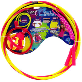Wham-O Hula Hoop Variety Pack 3-in-1 for Kids - Includes Hula Hoop, Classic Rope, and Flexi Skip