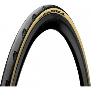 Continental Grand Prix 5000 AS TR Fold Cream 700x25c - Black Chili Compound & Vectran Breaker