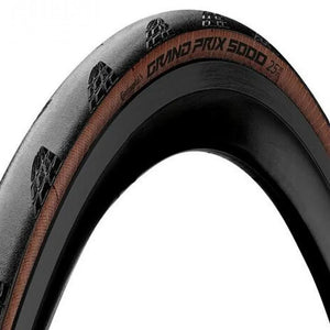 Continental Grand Prix 5000S TR Black/Trans 700x25c - Tubeless Ready | Black Chili Compound