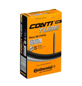 Continental Race Tube 700x20-25C | 80mm Presta Valve | Lightweight Butyl | Black | TUC80000