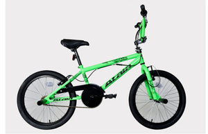 CRIME Freestyle 20" BMX Bike Neon Green - Durable BMX for Tricks, Stunts, and Freestyle Riding