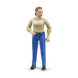 Bruder Woman with Light Skin Tone and Blue Trousers