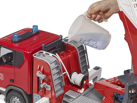 Bruder Scania Super 560R Fire Engine Toy | Ladder, Water Pump, Light & Sound