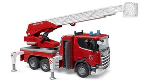 Bruder Scania Super 560R Fire Engine Toy | Ladder, Water Pump, Light & Sound