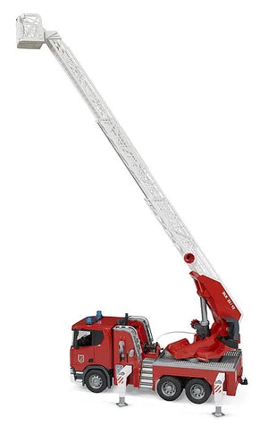 Bruder Scania Super 560R Fire Engine Toy | Ladder, Water Pump, Light & Sound