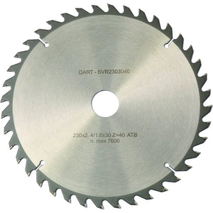 DART Silver 235mm x 30mm x 40T Circular Saw Blade