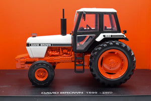 David Brown 1690 Model Tractor 1:32 Scale Die‑Cast 2WD by Universal Hobbies (1980‑84)