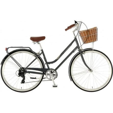 Dawes Duchess Heritage Bike 19" Frame and 700c Wheel Size - Vintage Style with Double Basket & Rear Carrier