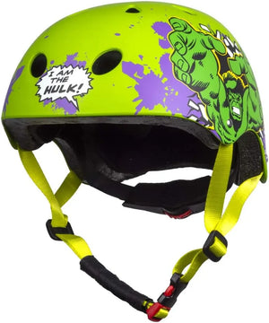 Disney Hulk Kids Skater Helmet | Multicolour Adjustable Cycling Helmet 52-56 cm