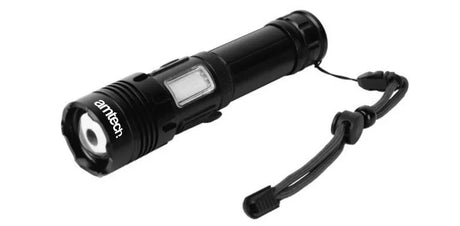 Amtech DKS1662 10W COB LED Rechargeable Power Beam Torch - Pocket-Sized, USB Rechargeable, Multi-Purpose