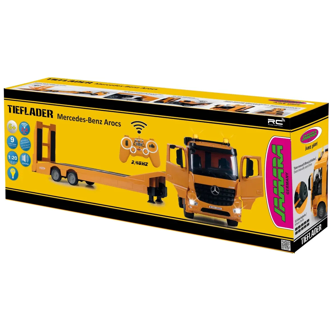JAMARA Mercedes-Benz Arocs 1:20 RC Flatbed Truck with Ramp
