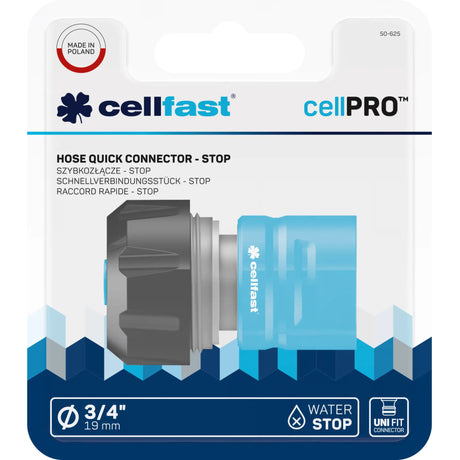 Cellfast Hose Quick Connector Female with Stop 3/4"