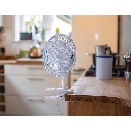 Draper Clip-On Desk Fan, 6"/150mm