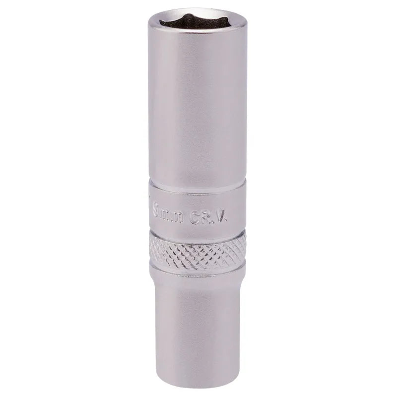 Draper 1/4" Sq. Dr. 6 Point Deep Socket (9mm)