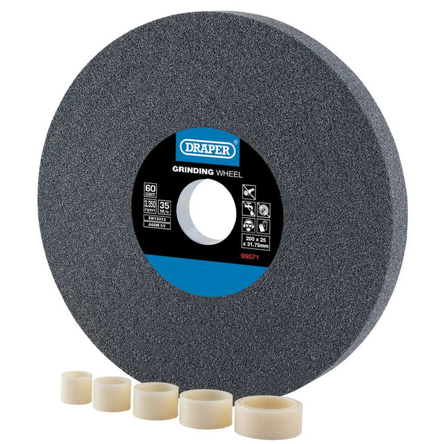 Draper Aluminium Oxide Bench Grinding Wheel 60 Grit