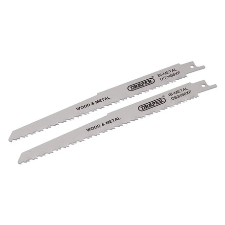 Draper Bi-metal Reciprocating Saw Blades 200mm (Pack of 2)