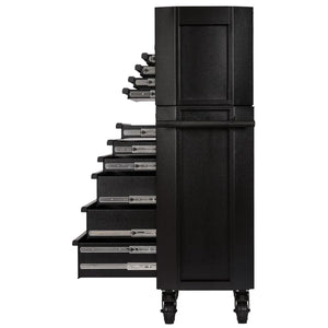BUNKER 26" Combined Roller Cabinet and Tool Chest with 10 Drawers and Gas Strut Lid (24247)