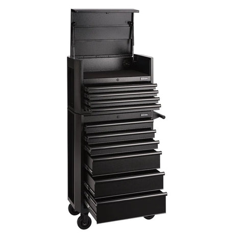 BUNKER 26" Combined Roller Cabinet and Tool Chest with 10 Drawers and Gas Strut Lid (24247)