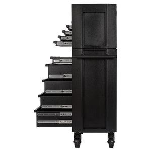 BUNKER 36" Combined Roller Cabinet and Tool Chest with 9 Drawers and Gas Strut Lid (24248)