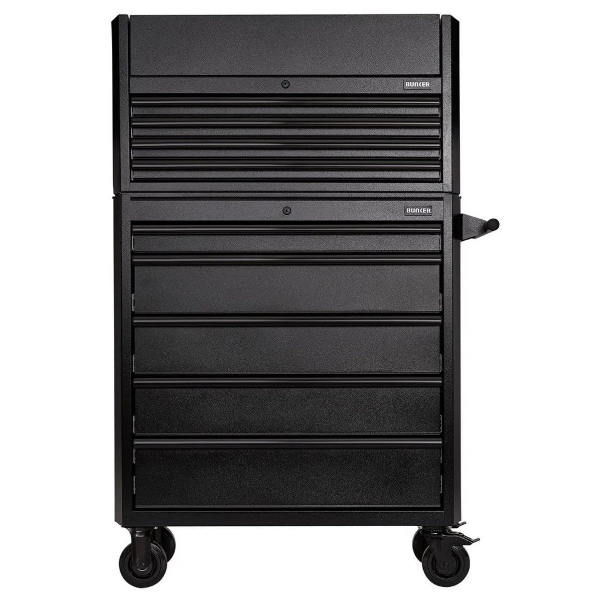 BUNKER 36" Combined Roller Cabinet and Tool Chest with 9 Drawers and Gas Strut Lid (24248)